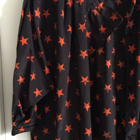 Blacky Dress black blouse, orange stars size 36 - Picture 7 of 8